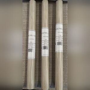 5 Rolls Of Faux Grasscloth Removable Wallpaper by Serena and Lily- Stone NEW